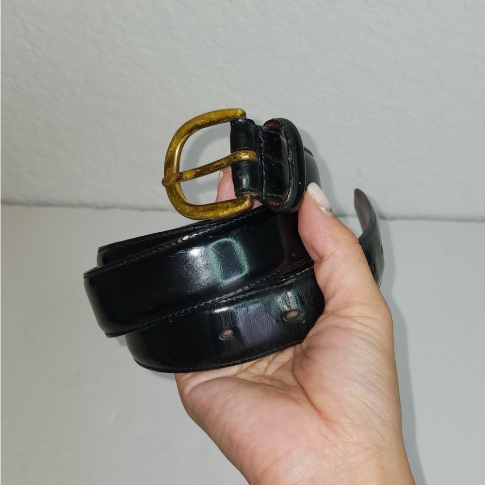 Coach Vintage Black Leather Belt Size 36/90